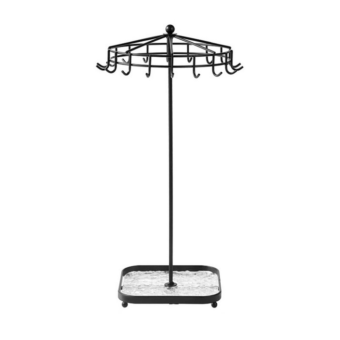 우주 절약 보석 주최자 이동식 목걸이 스탠드 보석을 전시하고 보관하기위한 우아한 목걸이 홀더