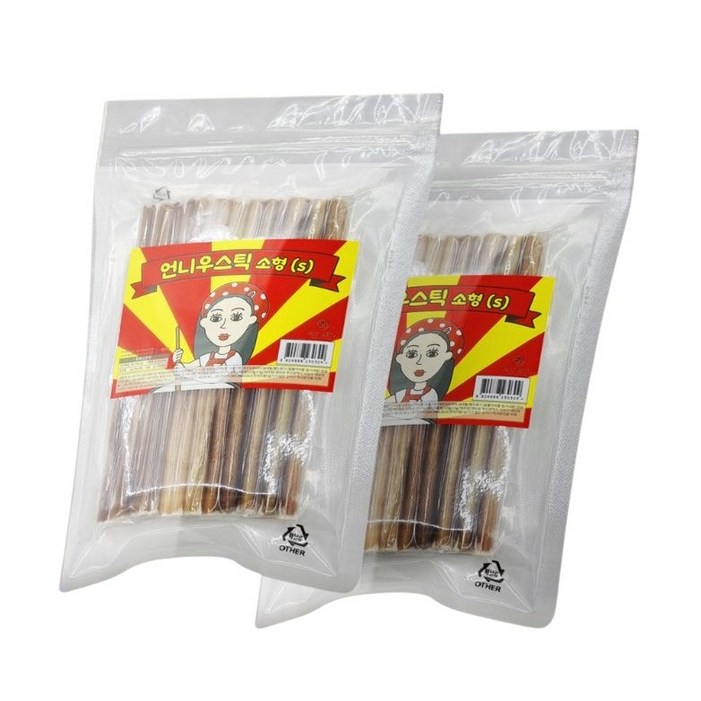 직접제조 100한우 언니우스틱 소형견 S 89개입 15Cm 오래먹는간식 소우신 스트레스해소 이갈이 천연개껌, 110g, 1팩, 한우소고기맛