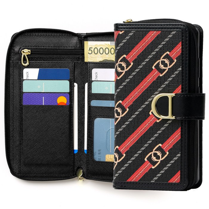 아티움 갤럭시 S22 플러스 벨루체 지퍼 다이어리 휴대폰 케이스