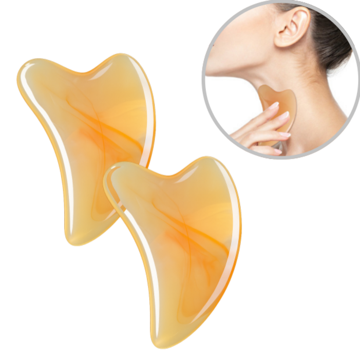 도나토르 옥괄사 마사지기 지압 괄사 하트형 2p