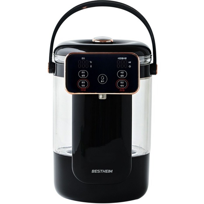 베스트하임 모담 스마트 온도 조절 자동 출수형 분유 포트, 4.2L 블랙