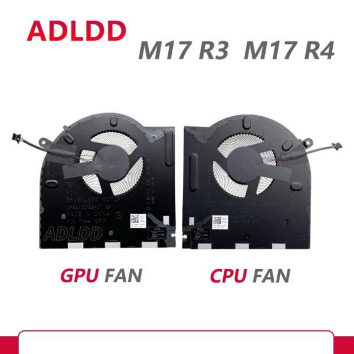 델에일리언웨어 노트북용 CPU 쿨러 팬  M17 R3 R4 P45E 0H5TYJ 0CNV63 FM7J EG50061S11C010S9 DC28000ROSL