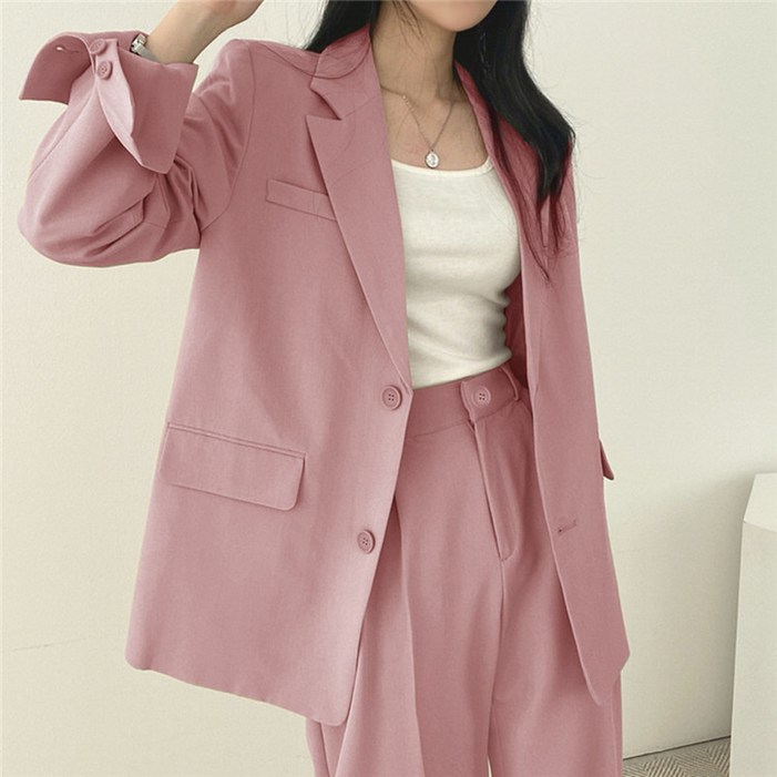 COSYEVNO  여성 정장 코트 가을 오버핏 슬림핏 통근 패션 고급 자켓 LFHwt1