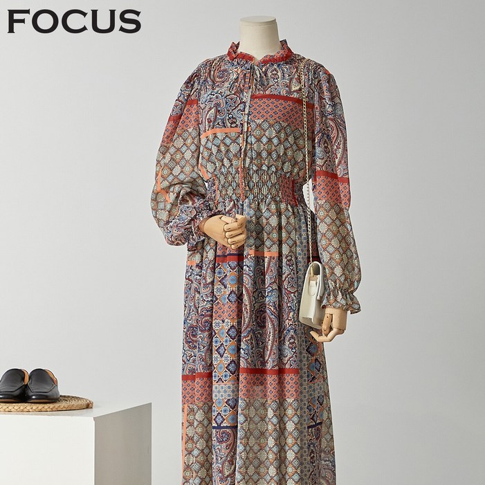 포커스 화려패턴원피스 FBF2H7POP0102BP