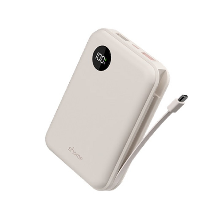 시홈 PD 22.5W 고속충전 대용량 휴대용 보조배터리 20000mAh, 크림베이지, SHFB2Y 시홈 PD 22.5W 고속충전 대용량 휴대용 보조배터리 20000mAh, 크림베이지, SHFB2Y
