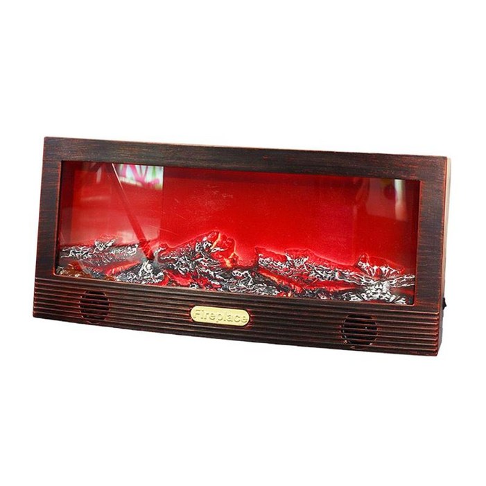 Zeyuan LED 벽난로 랜턴 무연화벽난로등 불꽃 효과 파이어 램프 거실 인테리어 이사 선물