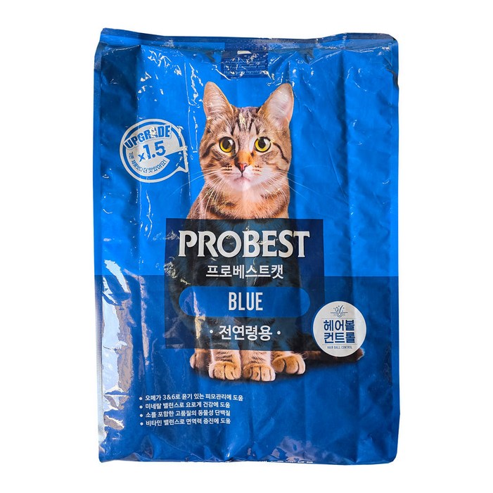 프로베스트 캣 블루 15kg, 헤어볼, 15kg, 1개