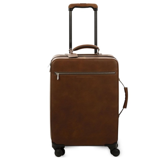 브루넬로 쿠치넬리 그레인 텍스처 여행용 캐리어