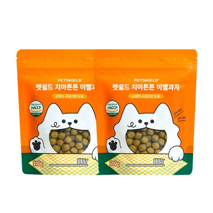 펫쉴드 고양이 덴탈 치아튼튼 이빨과자 치석 입냄새 제거