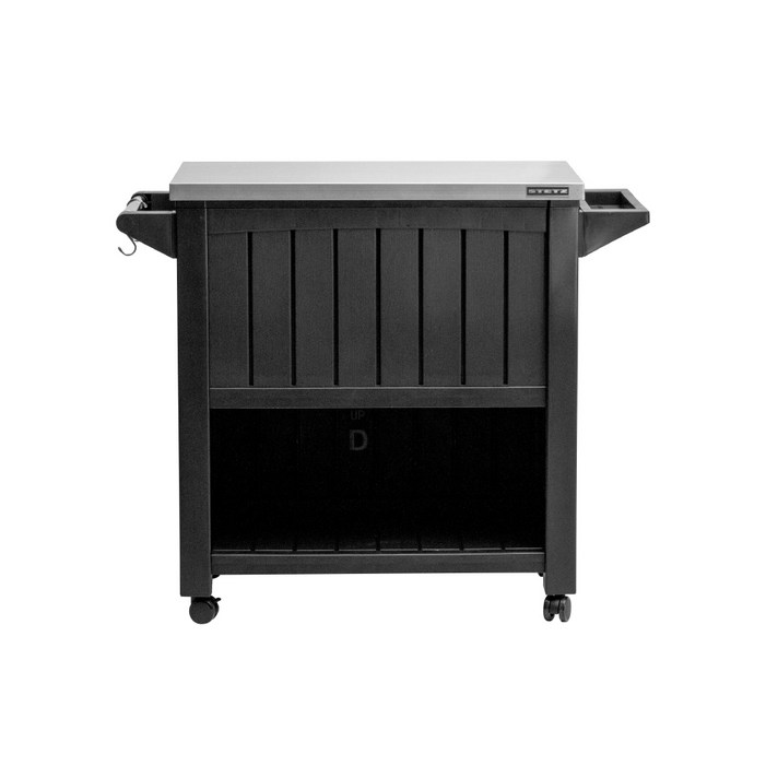 스테츠 바베큐 프렙테이블 정원 테라스 이동식 야외 조리 테이블, 실버