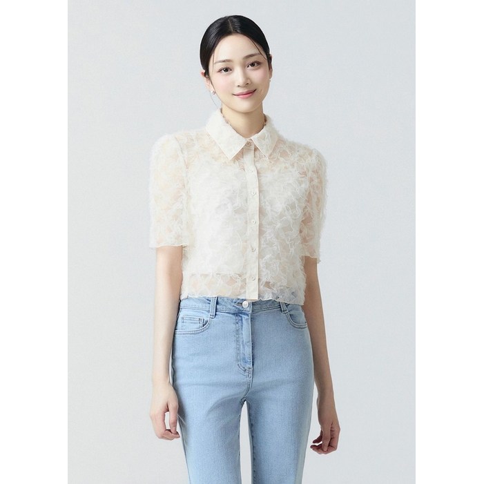 잇미샤 레이스 블라우스 ITO7WBL720 2000698