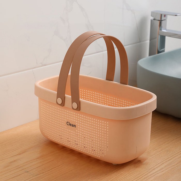 단비밸리 욕실 샤워 목욕 목욕탕 바구니, 1개, M4 핑크