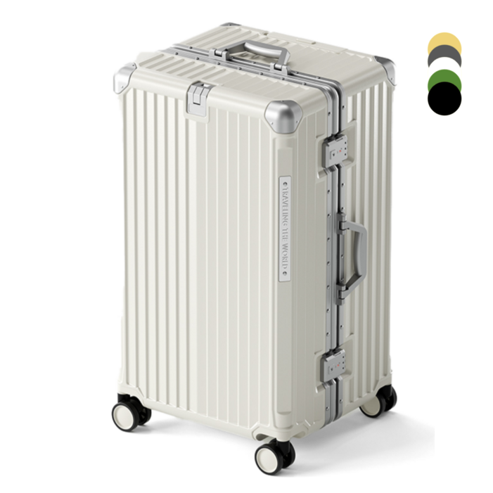 우위제 캐리어 대형 대용량 알루미늄 프레임 하드 여행용 튼튼한 캐리어