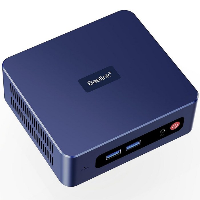 Beelink 미니 PC, SER5 Max 6800U AMD Ryzen 7(최대 4.7GHz) 24GB LPDDR5 500GB PCle 4.0 SSD 데스크탑 컴퓨터, 2.5G