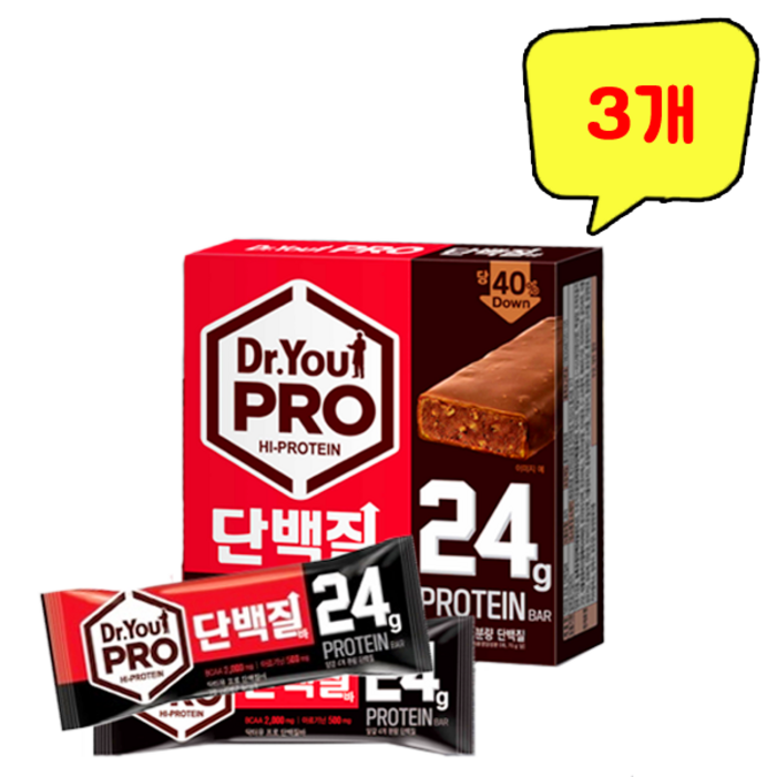 무료배송 오리온 닥터유 프로 단백질바 70g x 8개입 총 560g x 3개, 1개