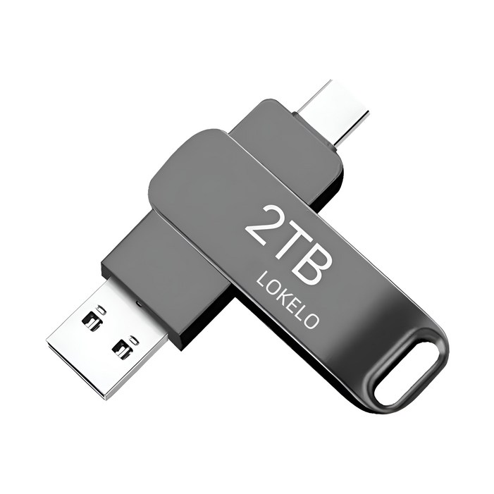 2TB Type-C 고속 USB 3.0 대용량 플래시 드라이브 휴대폰 컴퓨터 겸용 OTG