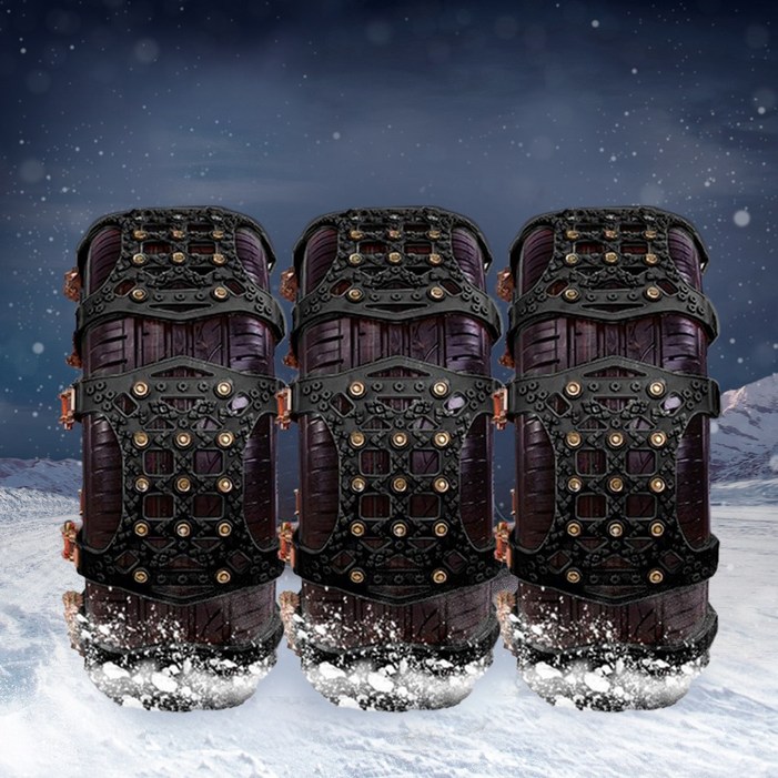 스노우그립 우레탄 스노우체인 자동차 타이어 눈길체인 2024신형, 6개