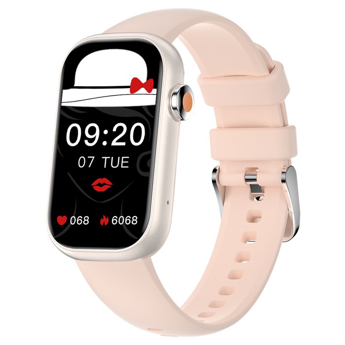 와피크 통화가능 블루투스 운동시계 알림 확인가능한 스마트워치 X3 스마트밴드, GPS  블루투스, 3.7cm, 골드