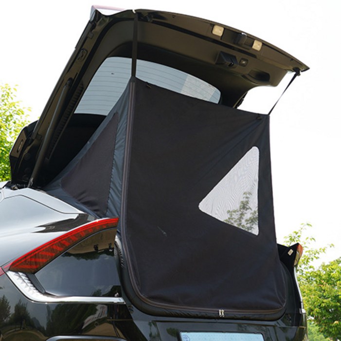 케이엠모터스 EV6 차량용 모기장 텐트 트렁크 모기장, 어비스 블랙