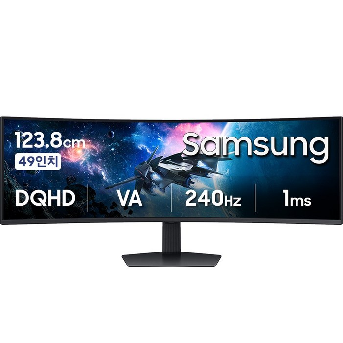 삼성전자 오디세이 G9 S49CG954 49인치 커브드 게이밍모니터 329 울트라와이드 240Hz LS49CG954EKXKR