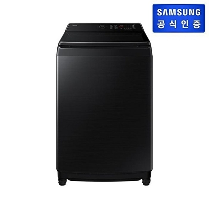 삼성전자 그랑데 통버블 19kg 일반 세탁기 WA80F19SKB (블랙캐비어)