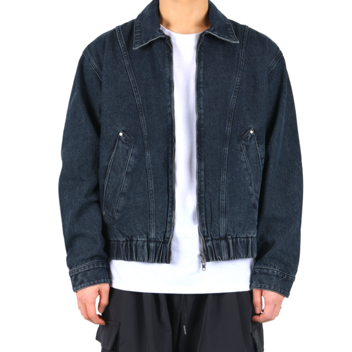 이브 오버핏 절개 크롭 데님 자켓 65631