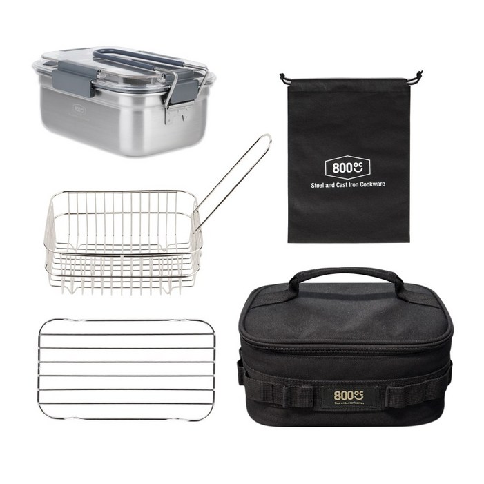 800도씨 캠핑 코펠 스텐 반합 가방세트