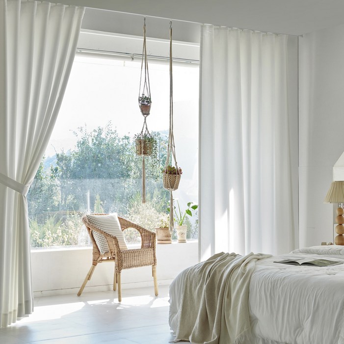 데일리 형상기억 암막커튼 커튼봉세트 창문 거실 커텐