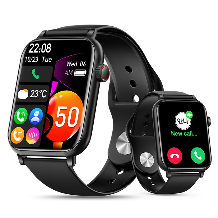 LifeSync 스마트워치 원격 촬영 통화가능 대화면 한글판, GPS 블루투스 스마트밴드, GPS 블루투스, 45mm, 블랙 LifeSync 스마트워치 원격 촬영 통화가능 대화면 한글판, GPS 블루투스 스마트밴드, GPS 블루투스, 45mm, 블랙