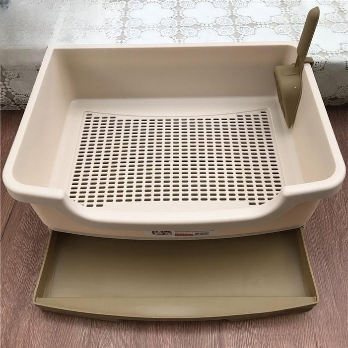 고양이 펠렛 화장실 배변 우드 대형 박스 실내