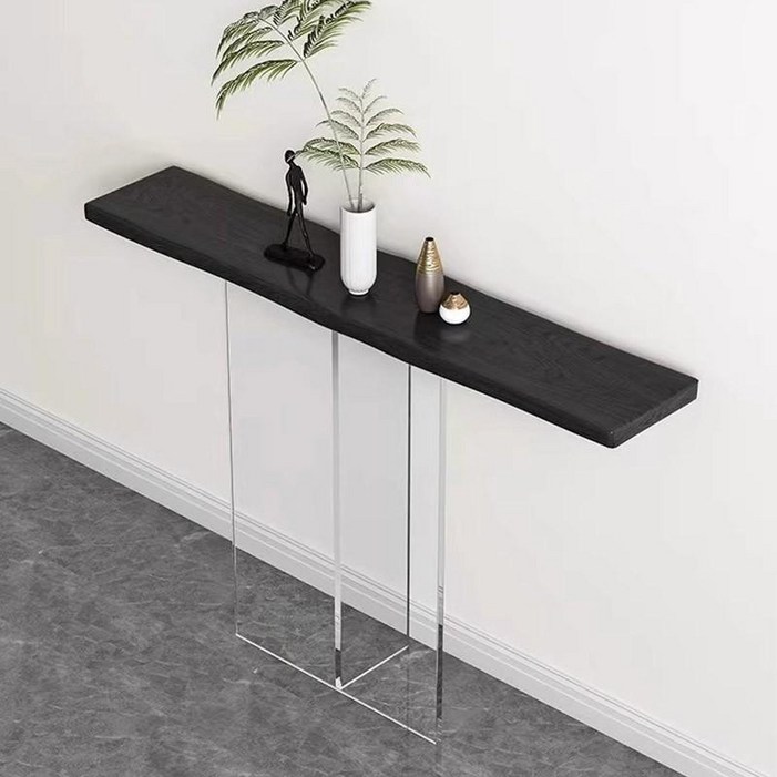 폭좁은 틈새 콘솔 거실 엔틱 얇은 테이블 복도 감성 선반