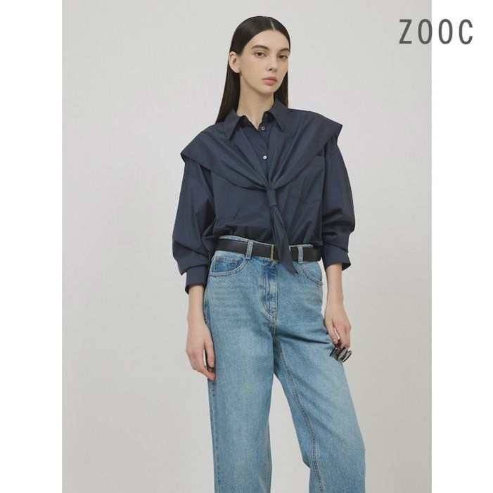 백화점 정품 주크 ZOOC 워시드 스트레이트 데님 팬츠 BLZ243PSA401