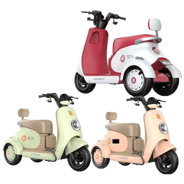 하비트샵 세발오토바이 세발 삼륜 출퇴근 3발 전기, 기본 색상, 60V 40A 삼원리튬
