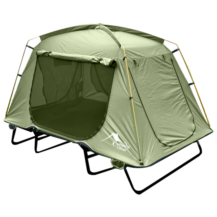 2025 코트텐트2인용 리뉴얼 야전침대텐트 원터치 캠핑 낚시 접이식침대 방수 플라이