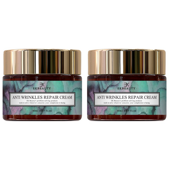 이케이뷰티 탄력크림 1위 주름개선 탄력 영양크림 콜라겐크림 고농축 기능성제품 무파라벤 천연화장품, 50g, 2개