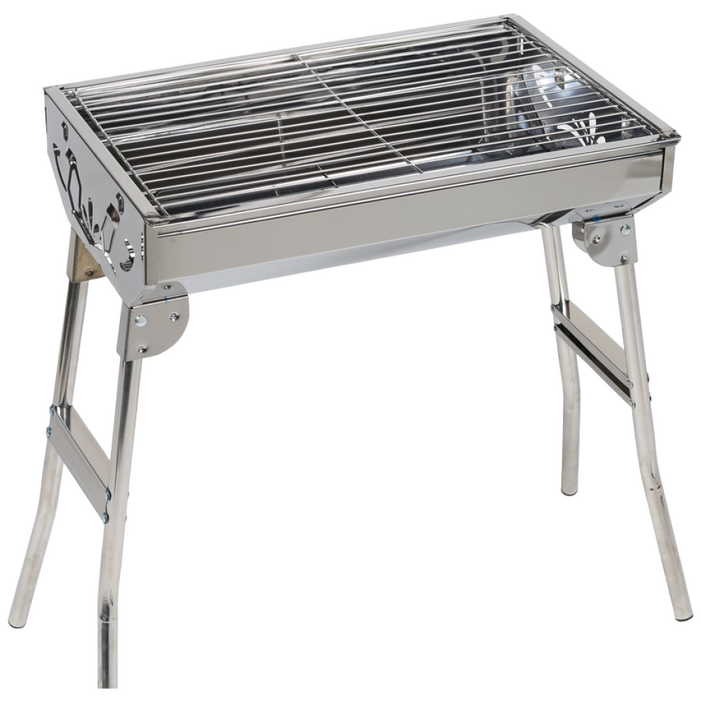 석도리 갑도리 캠핑 BBQ 스텐 사각 화로 바베큐그릴, 1개