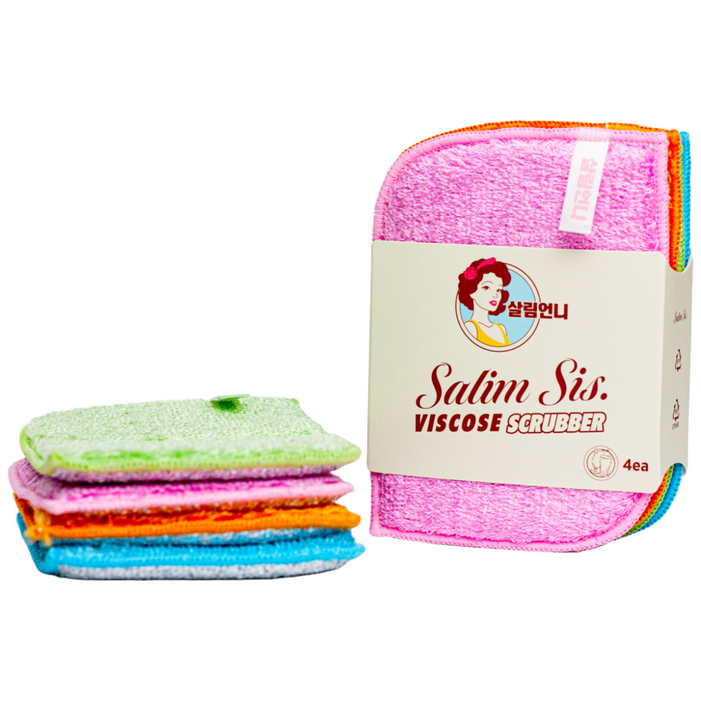살림언니 비스코스 양면 주방 수세미 4개, 4개, 2세트