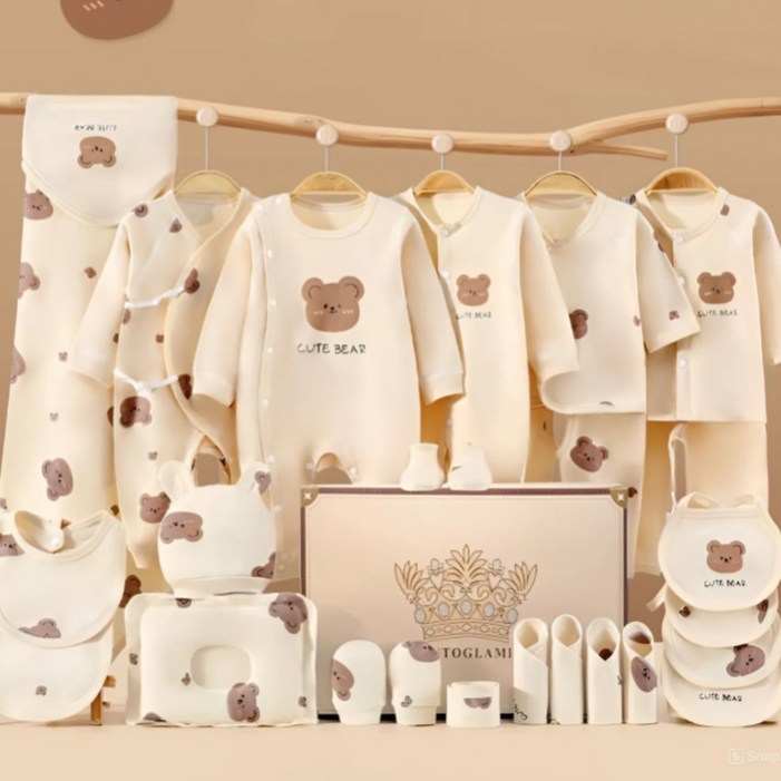 유아용 오가닉 23종 출산 선물세트 1개  선물포장 1개