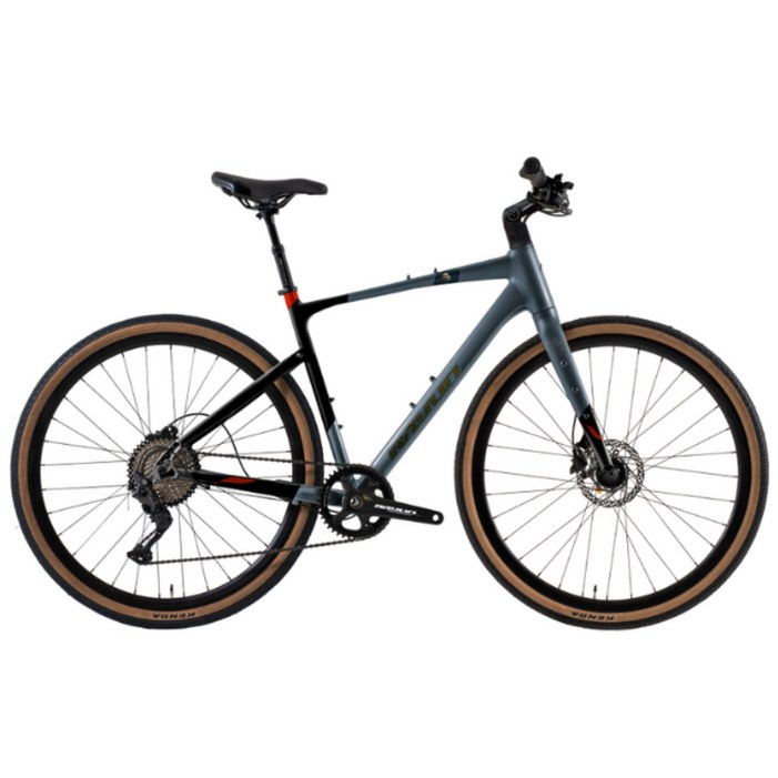 레이윤 GH711HD 그래블 바이크 하이브리드 자전거 입문용 Gravel 700C 완조립, 1개, 440cm, 블랙그레이