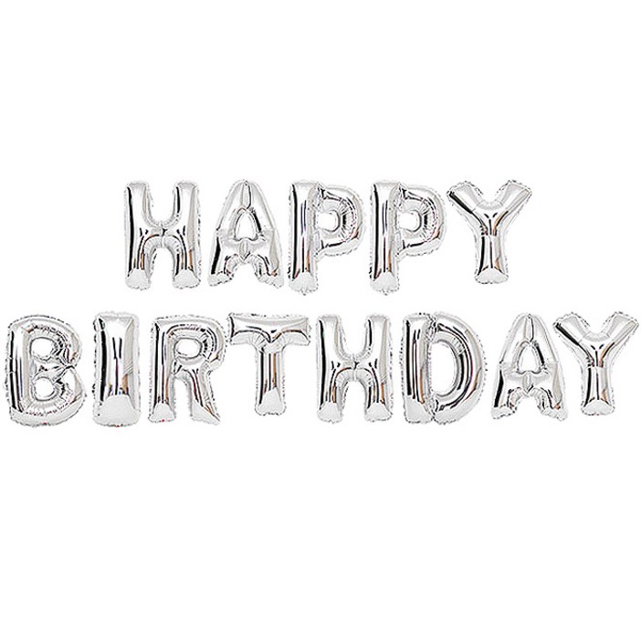 알파벳은박풍선세트 HAPPY BIRTHDAY 은박만발송