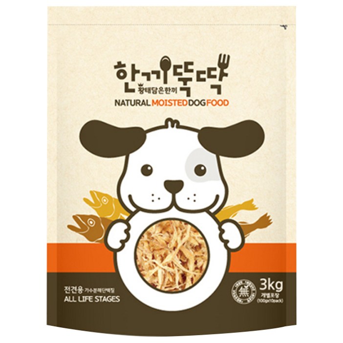 한끼뚝딱 전연령용 황태담은 한끼 소프트 사료