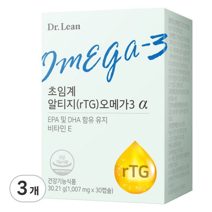 닥터린 초임계 알티지 오메가3 알파, 30정, 3개