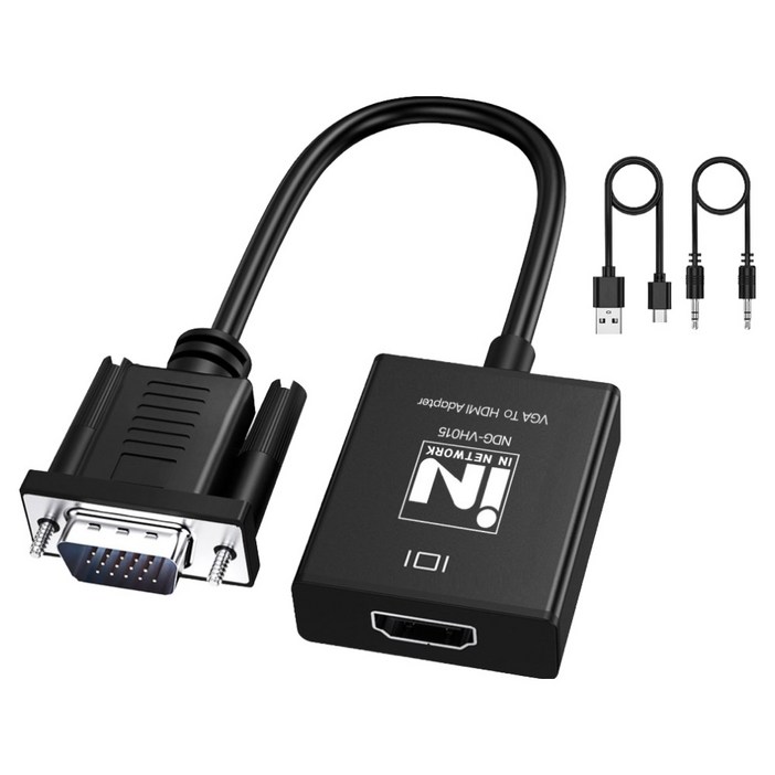 인네트워크 VGA RGB to HDMI 영상 변환 컨버터, NDG-VH015, 1개