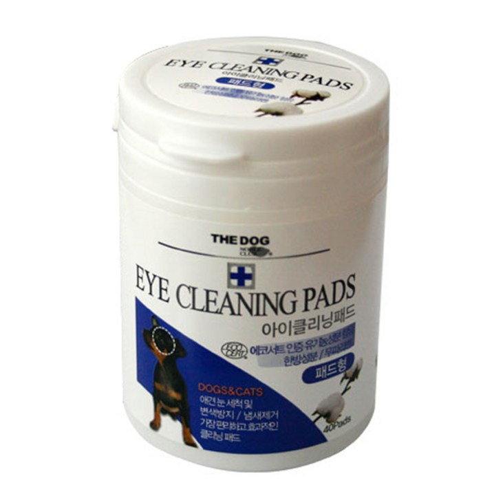 더독 강아지 고양이 아이클리닝 패드 40p