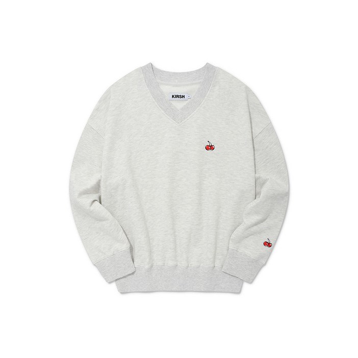 키르시 SMALL CHERRY V NECK SWEATSHIRT