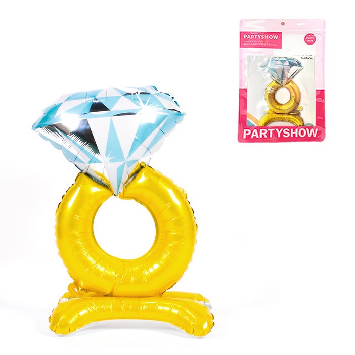 파티쇼 스탠드 다이아반지 은박풍선