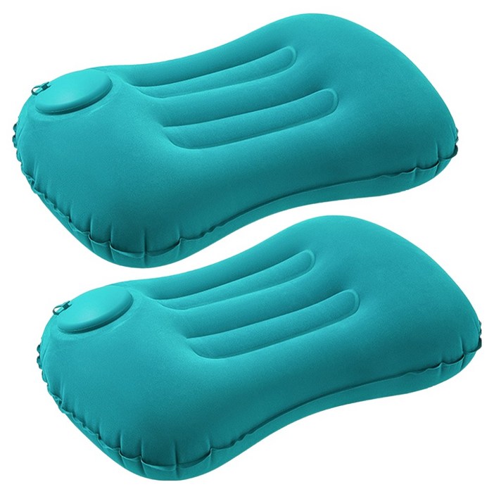 더쎈 휴대용 여행용 에어 펌프 허리 쿠션