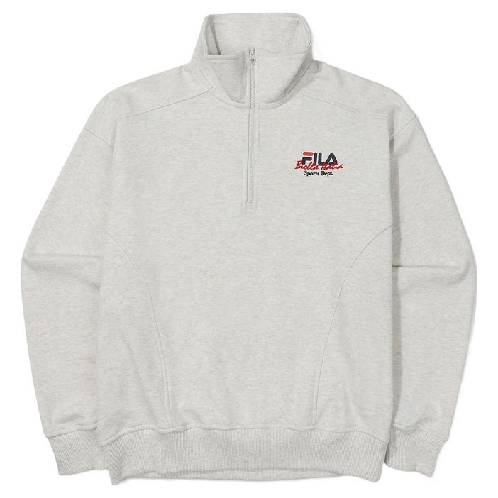 휠라 여성용 루즈핏 하프집업 맨투맨 FS2POE3153F