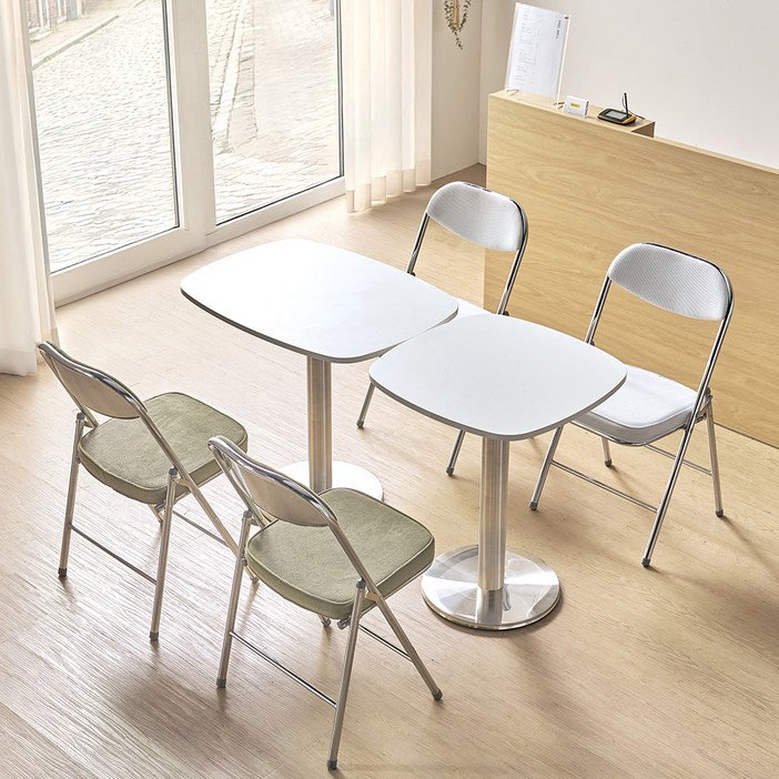 필웰 무노 라운드 사각 카페 테이블