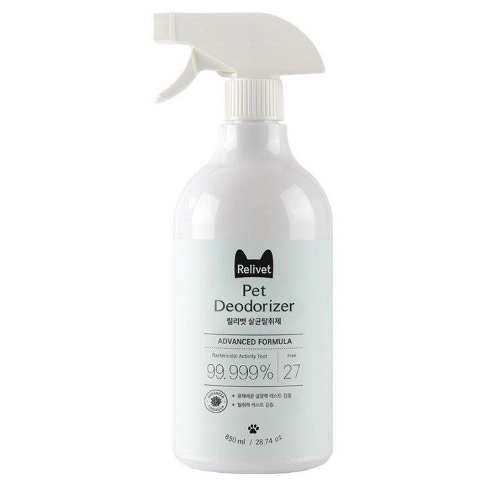 Relivet 살균탈취제, 850ml, 1개